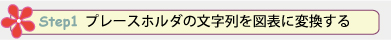 Step 1. プレースホルダの文字列を図表に変換する